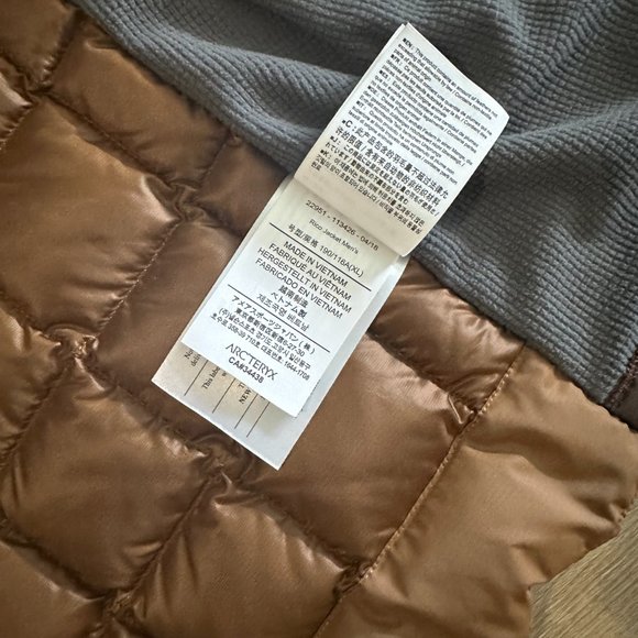 Arc'teryx Men's Rico Down Jacket - Ore (Gold) - Size XL - Picture 7 of 10